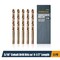 Powertec 5/16" Cobalt Drill Bits 4-1/2" Length, M35 HSS Jobber Length Twist Bits with 135 Deg Tip, 5PK QDB2019 - alternate 1