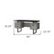 Homeroots 60" Black Wood and Metal Sled Computer Desk With Three Drawers 490006 - alternate 3