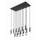 Z-Lite Stari 17-Light Linear Chandelier, 18 in W, Matte Black 1956P-17L-MB - alternate 6