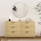 Manhattan Comfort Grace 60in Double Dresser in Natural Oak and Black DR009-NO - alternate 1