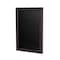 Ghent 1 Door Enclosed Flannel Letter Board, Bronze Aluminum Frame, 3'H x 2'W, Black PB13624B-BK - alternate 1
