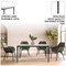 Leisuremod Rectangular 55.11 in W, 28.7 in L, Stone/Aluminum, White Grey ATBL-55CG-S - alternate 11