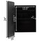 Basicwise Cabinet, Black, 24 in H, 16 in W QI004698.BL - alternate 7