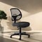 Office Star Products EM Series Mesh Screen Back Task Chair with Fabric Seat, Black em2910 - alternate 5