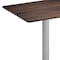 Flash Furniture 30" x 24" Outdoor Tabletop, Dark Brown, Seamless Surface Technology, 18" Round Silver Cast Iron Base ST-REC2430-WBR-TR18S-GG - alternate 5