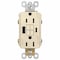 Legrand radiant Series GFCI Outlet, 125 V, 15 A, Light Almond 1597TRUSBACLAC4 - alternate 1