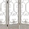 Homeroots 68" Beige Metal And Wood Folding Three Panel Screen Room Divider 415076 - alternate 4