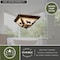 Vaxcel Bryce 14-in W Bronze Rustic Deer Flush Mount Ceiling Light Fixture CC55414BBZ - alternate 6