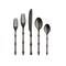 Mepra Bali Flatware Set - 20 Pieces - Pewter Black Gold 101522020PON - alternate 1