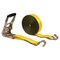 Mytee Products 2 inx40 ft Yellow Ratchet Strap w/ J Hooks 3333 Lbs WLL Tie Down Cargo Strap, 2PK RS240WHx2 - alternate 5
