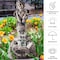 Pure Garden Outdoor Water Fountain, LED Lights, Lighted Cherub Angel Fountain, Antique Stone Design 50-0010 - alternate 6