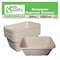 Ecoquality 34oz Rectangular Sugarcane Container, Compostable Bowls for Takeout, and Restaurant, 150PK EQCRTB34-150 - alternate 4