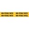 Brady Self-Adhesive Pipe Marker: NON-POTABLE WATER, 1.125in H x 7in W, Pack of 5 Each, 5PK 103547 - alternate 1