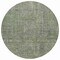 Homeroots 8' Fern Green And Gray Round Southwestern Washable Indoor Outdoor Area Rug 587046 - alternate 5