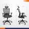 4Dock High Back Ergonomic Mesh Office Chair with Clothes Hanger, 17.7-21.7 in Height, Mesh, Black YZ102 - alternate 4