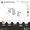 Kingston Brass Widespread Bathroom Faucet with Pop-Up Drain, Oil Rubbed Bronze KB8985CML - alternate 3