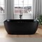 Anzzi Piete Series 32in W x 68in D x 25in H Black Freestanding Bathtub MN6732BKS - alternate 8