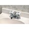 Home Impressions Chrome 2-Handle Cross Knob 4'' Centerset Bathroom Faucet with Pop-Up F5111129CP-JPA3 - alternate 1