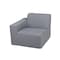 Deko Living 4 Place Seating  Gray Compressed Foam Sectional Sofa and Ottoman Set CIF50017 - alternate 8