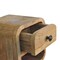 Homeroots 8" Beige Solid Wood Square One Drawer Nightstand 651549 - alternate 10