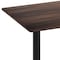 Flash Furniture 48" x 30" Tabletop, Seamless Surface Technology, Dark Brown and 5" x 22" Black Table Height T-Bases ST-REC3048-WBR-T0522-GG - alternate 6