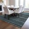 Homeroots 9' X 12' Teal Blue Sky Blue And Gray Striped Washable Indoor Outdoor Area Rug 577815 - alternate 5