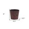 Homeroots 7in Red Recycled Plastic Indoor Outdoor Round Pot Planter 488227 - alternate 2