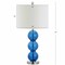 Jonathan Y Bella 27" Glass Triple-Sphere LED Table Lamp, Cobalt Blue/Chrome, 2PK JYL1070E-SET2 - alternate 7