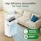 Edendirect 40 pt. 2,500 sq. ft. Dehumidifier in White with Drain Hose, Bucket, Auto Defrost, 24Hr Timer,  ZR-AP18-2418EE - alternate 7