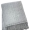 Homeroots 50" X 67" Gray Cotton Blend Woven Throw Blanket with Fringe 632910 - alternate 3