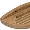 Homeroots Traditional Solid Teak Wall Mount Oval Soap Dish 475843 - alternate 4