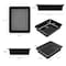 Storex Flat Storage Tray, Black, 5PK 62516U05C - alternate 4