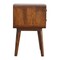 Homeroots 20" Brown Solid Wood Two Drawer Nightstand 651856 - alternate 7