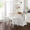 Crosley Julia Wood Top Island W/X-Back Stools KF30067WH-WH - alternate 8