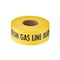 Empire Level CAUTION GAS LINE BURIED BELOW -Non Detectable Yellow Utility 811 Tape  3in x 1000ft 22-211 - alternate 2