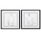 Homeroots 17" X 17" Silver Frame Poised Pose, Set Of 2, 2PK 365261 - alternate 2