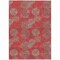 Homeroots 5' X 8' Red Gray And Silver Polka Dot Washable Indoor Outdoor Area Rug 614702 - alternate 5