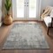 Homeroots 3' X 5' Gray And Ivory Abstract Washable Indoor Outdoor Area Rug 612328 - alternate 7