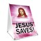 Signmission Jesus Saves 1, 24 Inch x 18 Inch A-frame Yard Sign, Plastic Sign SBC-1824-Jesus Saves 1 - alternate 1