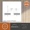 Vaxcel Abbotsford 2-Light Semi-Flush Ceiling Light, Bright Gold, White Linen and Rattan Drum, 16-In. C0375 - alternate 7