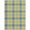 Homeroots 3' X 5' Yellow Blue And Ivory Plaid Washable Indoor Outdoor Area Rug 597135 - alternate 8