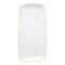 Smarty Had A Party 106 x 5 White with Gold Rim Flat Raised Edge Rectangular Disposable Plastic Plates, 120PK 9311WHG-CASE - alternate 4