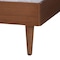 Baxton Studio Macaria Mid-Century Modern Ash Walnut Woven Rattan Queen Size Bed 248-12648-9814-ZORO - alternate 7