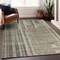 Homeroots 10' X 14' Taupe And Dark Gray Striped Washable Indoor Outdoor Area Rug 602820 - alternate 5