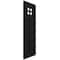Ekena Millwork True Fit PVC San Antonio Mission Style Fixed Mount Shutters, Black, 12W x 48H, PR TFP001ST12X048BL - alternate 10