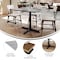 Flash Furniture 36" SQ Tabletop, Seamless Surface Technology, Gray Faux Concrete, 30x30 Black Table Height X-Base ST-SQ36-CMGY-T3030-GG - alternate 5