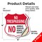Signmission No Trespassing Shield Sign No Animals Ve, 4 inch X 4 inch, Vinyl Decal, 2PK SHI-D-2PACK-4-413 - alternate 5
