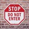 Signmission Stop Do Not Enter, 6 Inch X 6 Inch, Plastic Sign OC-P-6-47 - alternate 5