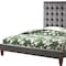 Homeroots Gray Solid Wood Queen Tufted Upholstered Velvet Bed 544754 - alternate 8