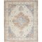 Homeroots 10' X 14' Beige And Blue Floral Indoor Outdoor Area Rug 573750 - alternate 1